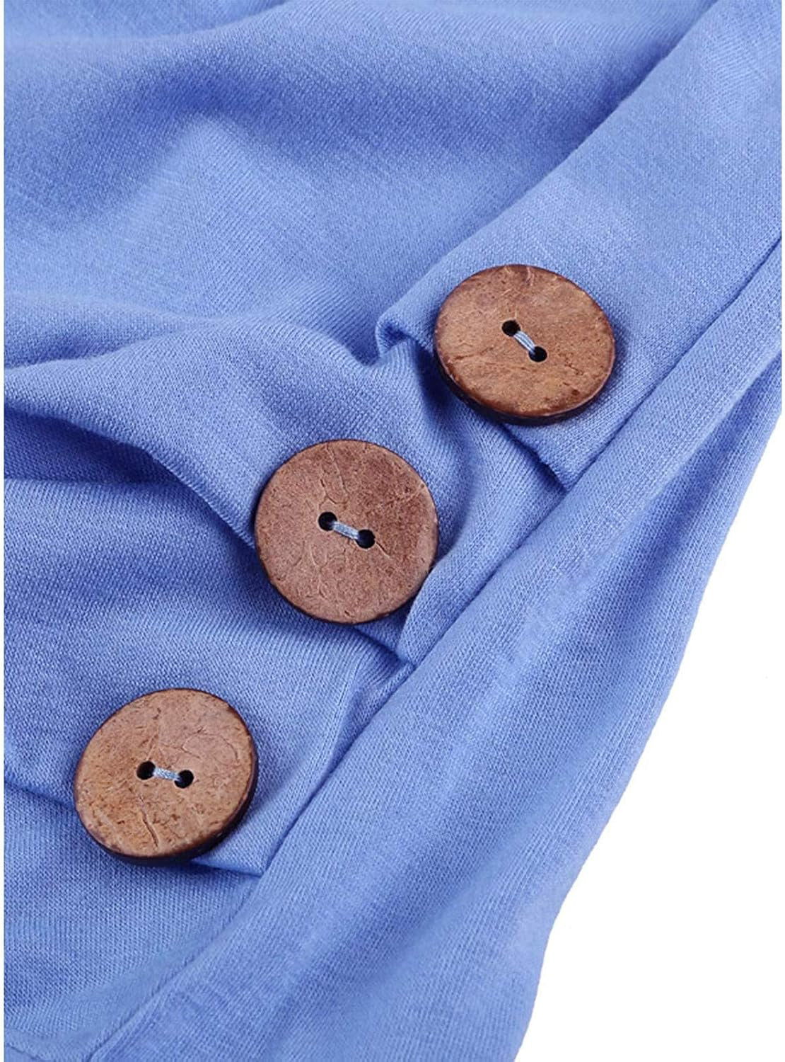 Teen Girls Fall Clothes Tunic Tops Long Sleeve Knot Front Shirts for 4-13 Years Loose Soft Casual Blouse T-Shirt Tee Y81 Sky Blue