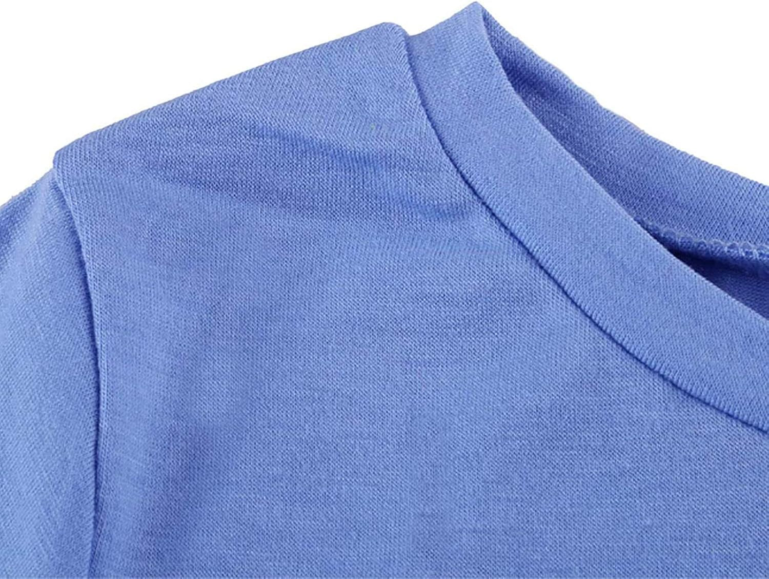 Teen Girls Fall Clothes Tunic Tops Long Sleeve Knot Front Shirts for 4-13 Years Loose Soft Casual Blouse T-Shirt Tee Y81 Sky Blue